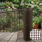 Square plastic mesh for terraces, balconies or fences 1x1 cm, Brown, 1 x 5 m