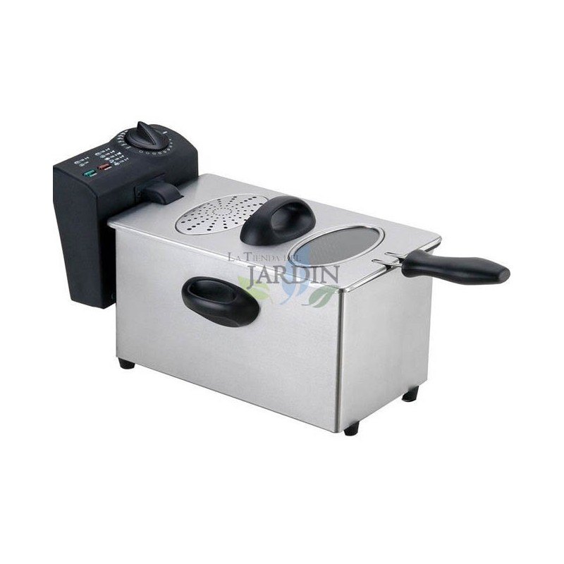 Fritadeira Elétrica Thulos de 3,5 Litros | Fritadeira Elétrica de 2000W com Termostato Ajustável | Fritadeira em Aço Inoxidável