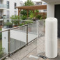  Square plastic mesh for terraces, balconies or fences 0.5x0.5 cm, White, 1 x 5 m
