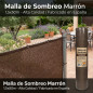 Malla de Sombreo 1,5x50 m | Ocultación y Privacidad para Terraza o Jardin | Malla de Ocultación Marrón 90 g/m2 | Ocultación 85%