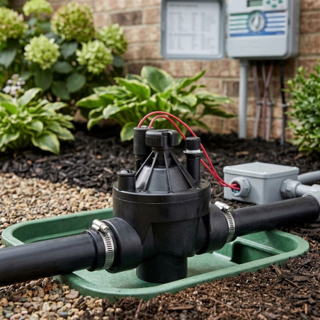 Elettrovalvola Toro per irrigazione P150, filettatura femmina 1 1/2'', 24V con regolatore di flussoToro P150, filettatura femmin