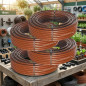 Tuyau d'arrosage goutte à goutte marron 16mm x 400 m. Il n'a pas de goutteurs Tuyau d'arrosage goutte à goutte marron 16mm x 400 m. Il n'a pas de goutteurs