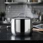 Marmite Lacor avec couvercle inox professionnel, Capacité 13,5 L, Ø 32 cm