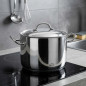 Panela Lacor Professional de Aço Inox com Tampa | Capacidade 13,5 L | 32 cm de Diâmetro | Panela de Aço Inox