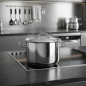 Marmite Lacor avec couvercle inox professionnel, Capacité 6,5 L, Ø 24 cm