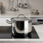 Panela Lacor Professional de Aço Inox com Tampa | Capacidade 4,5 L | 20 cm de Diâmetro | Panela de Aço Inox