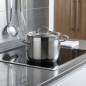 Panela Lacor Professional de Aço Inox com Tampa | Capacidade 4,5 L | 20 cm de Diâmetro | Panela de Aço Inox