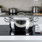 Cacerola Lacor con tapa profesional inoxidable | Capacidad 6,5 L | Ø 28 cm | Cacerola de acero inoxidable