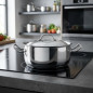 Cacerola Lacor con tapa profesional inoxidable | Capacidad 2,5 L | Ø 20 cm | Cacerola de acero inoxidable
