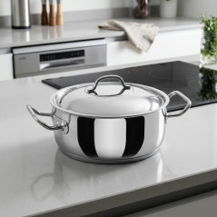 Faitout avec couvercle inox professionnel, Capacité 1,5 L, Ø 16 cm, Lacor