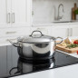 Cacerola Lacor con tapa profesional inoxidable | Capacidad 1,5 L | Ø 16 cm | Cacerola de acero inoxidable