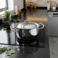 Cacerola Lacor con tapa profesional inoxidable | Capacidad 1,5 L | Ø 16 cm | Cacerola de acero inoxidable
