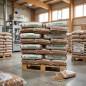  600 Kg 100% natural wood pellet for heating.  40 bags of 15 kg