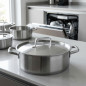  Lid for LACOR pans and cookware in stainless steel, 28 cm.