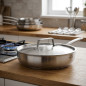 Couvercle pour casseroles et ustensiles de cuisine Lacor en acier inoxydable, 26 cm