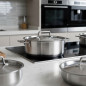  Lid for LACOR pans and cookware in stainless steel, 24 cm.
