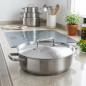 Coperchio per pentole e padelle LACOR in acciaio inox, 22 cm.