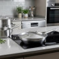 Coperchio per pentole e padelle LACOR in acciaio inox, 22 cm.