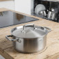 Coperchio per pentole e padelle LACOR in acciaio inox, 18 cm.