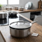  Lid for LACOR pans and cookware in stainless steel, 18 cm.