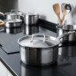 Tapa para sartenes y batería de cocina Lacor 16 cm | Acero inoxidable | Utensilios de cocina | Tapa de cocina