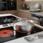 Tartera Lacor acero inoxidable antiadherente con tapa | Capacidad 2,8 Litros | 24 cm | Tarteras inox | Utensilios de cocina