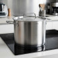 Marmite inox Lacor avec couvercle, Capacité 10 Litres, 28 cm