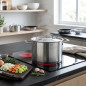  LACOR stainless pot with lid, Capacity 5.5 Liters, 22 cm