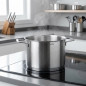Olla inoxidable Lacor con tapa | Capacidad 5,5 Litros | 22 cm | Ollas inox | Utensilios de cocina
