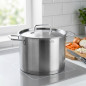  LACOR stainless pot with lid, Capacity 3.5 Liters, 18 cm