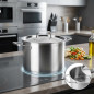 Olla inoxidable Lacor con tapa | Capacidad 3,5 Litros | 18 cm | Ollas inox | Utensilios de cocina