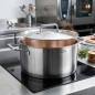 Casserole inox Lacor avec couvercle, Capacité 7,5 Litres, 28 cm, adapté à tous les feux
