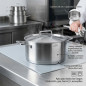 LACOR stainless saucepan with lid, Capacity 7.5 Liters, 28 cm