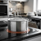  LACOR stainless saucepan with lid, Capacity 5 Litres, 24 cm