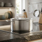 Pentola inox con coperchio LACOR, Capacità 4 litri, 22 cm