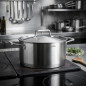 Panela de Aço Inox Lacor com Tampa | Capacidade 3 Litros | 20 cm | Cozinha Profissional | Panelas de Aço Inox