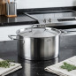 Panela de Aço Inox Lacor com Tampa | Capacidade 1,5 Litro | 16 cm | Utensílios de Cozinha | Panelas de Aço Inox