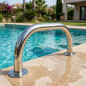 Barra de apoio para piscina em aço inoxidável | Tubo polido de 43 mm | 1 metro | Acessórios para piscina Barra de apoio para piscina em aço inoxidável | Tubo polido de 43 mm | 1 metro | Acessórios para piscina