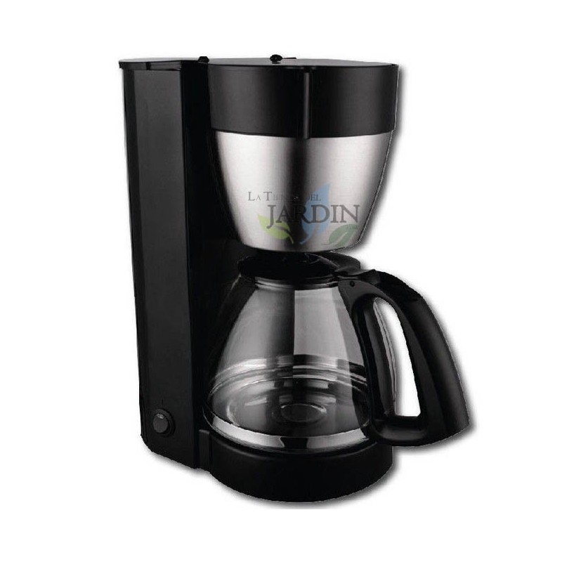 Cafetière filtre électrique 800W, 1,4 L soit 10-12 tasses, Machine à café, Système anti goutte, Porte-filtre pivotant