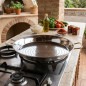 Classic Valencian Stainless Steel Paella Pan | 46 cm | 12 Servings | Steel Paella Pan | Lacor