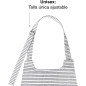 Unisex Kitchen Apron | Simple, Elegant and Original Design | 68 x 83 cm | White and Blue with Stripes | Lacor Apron