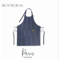 Tablier de cuisine unisexe Lacor | Design parisien | Bleu marine | 68 x 83 cm | Tablier professionnel résistant | Lacor