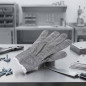 Lacor Schutzhandschuh | Abrieb- und schnittfest | Größe L | Polyethylen | Grau | Professioneller Küchenhandschuh | Lacor
