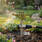 Sprinkler aus Messing - Zink Einstellbar | Impakt-Sprinkler 1/2'' + Ständer | Garten-Sprinkler Sprinkler aus Messing - Zink Einstellbar | Impakt-Sprinkler 1/2'' + Ständer | Garten-Sprinkler