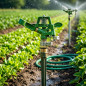 Irrigatori regolabili da 1/2'' in ottone e zinco. Portata 7-12,5 m. Portata da 9 a 20 litri/minuto