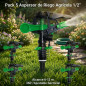 Pack 5 Aspersor de Riego Agricola 1/2'' | Aspersores de riego cesped de 6 a 12 m | Aspersor sectorial para Jardin y Agricultura