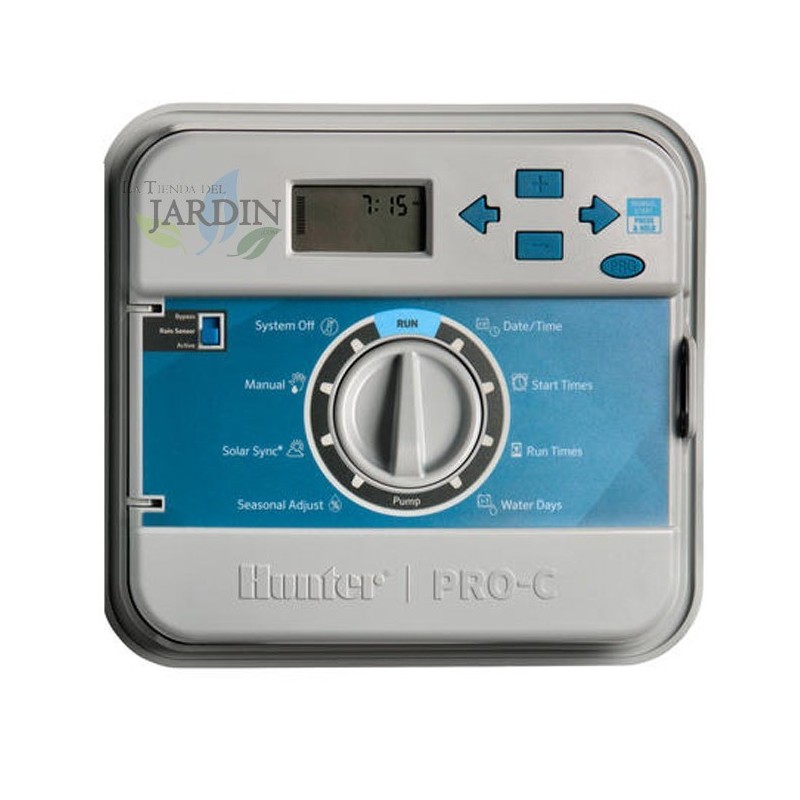 Controlador modular interno Hunter PRO-C, base de 4 estações