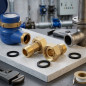 Set of fittings for water meters 50mm (2 1/2" - 2") Set of fittings for water meters 50mm (2 1/2" - 2")