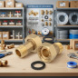 Set of fittings for water meters 50mm (2 1/2" - 2") Set of fittings for water meters 50mm (2 1/2" - 2")