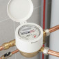 Hauswasserzähler mit Einzelanschluss 20 mm | 1-Zoll-Gewinde | Für Warmwasser Hauswasserzähler mit Einzelanschluss 20 mm | 1-Zoll-Gewinde | Für Warmwasser
